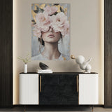 Portrait 166 Canvas Art 60 x 40 cm / Black