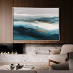 Abstract 1660 Canvas Art 60 x 40 cm / Black
