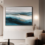 Abstract 1660 Canvas Art 60 x 40 cm / Black