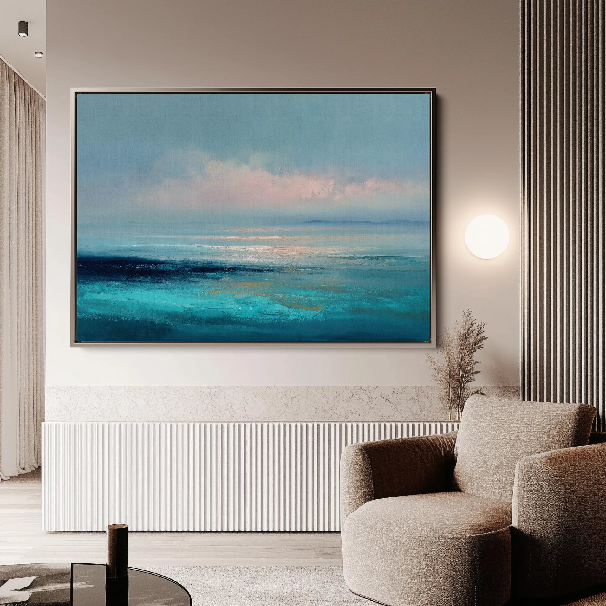 Abstract 1661 Canvas Art 60 x 40 cm / Black