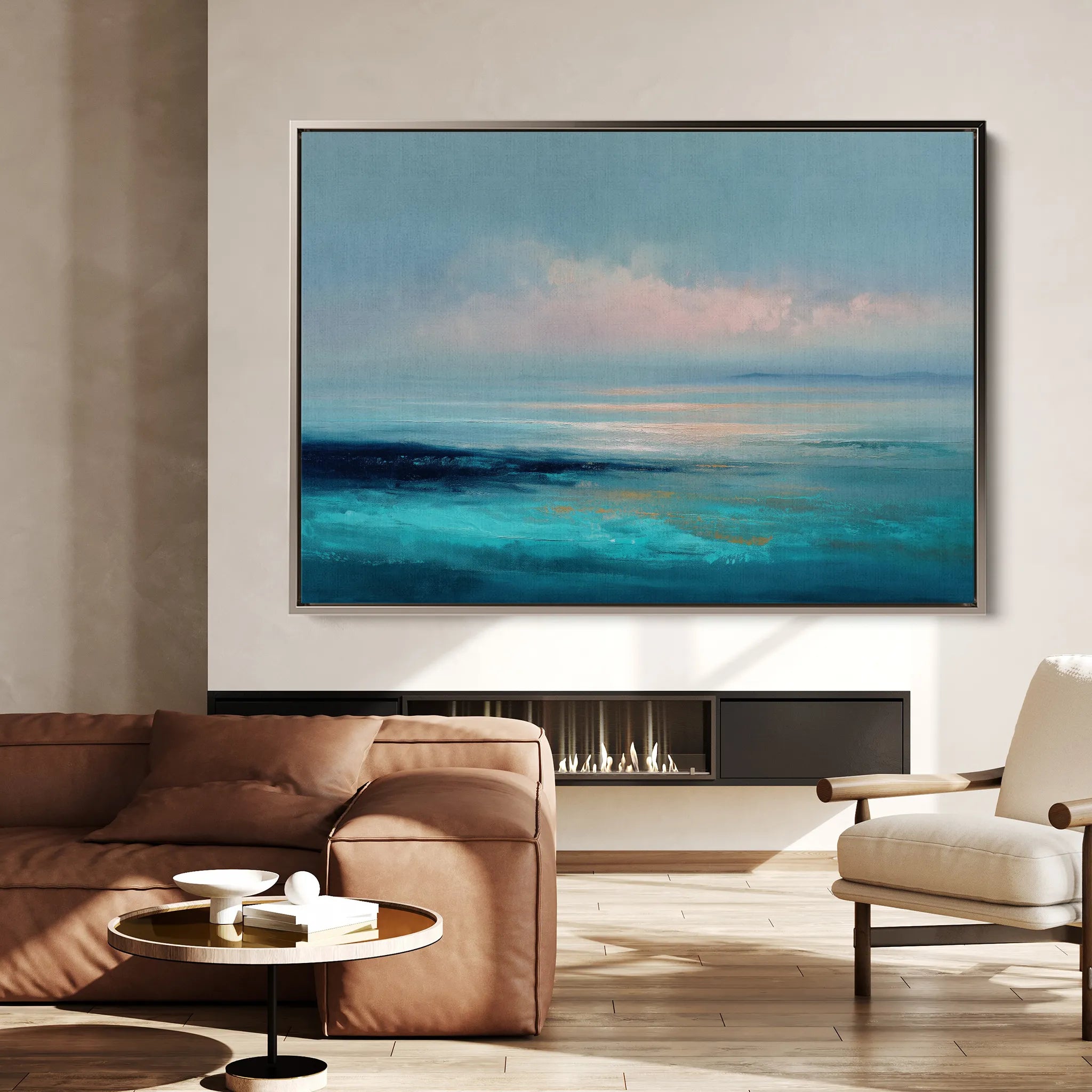 Abstract 1661 Canvas Art 60 x 40 cm / Black