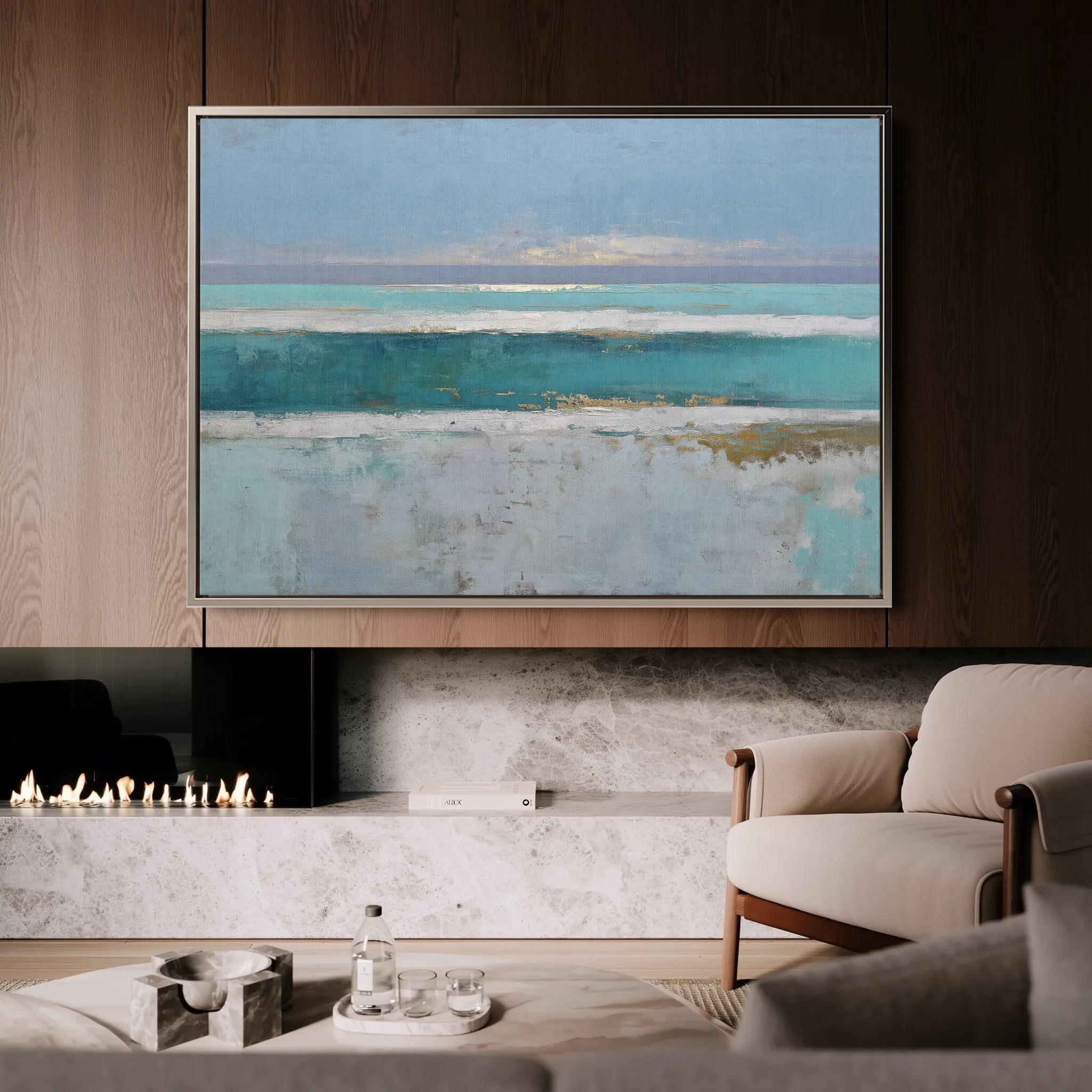 Abstract 1662 Canvas Art 60 x 40 cm / Black