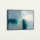 Abstract 1664 Canvas Art 60 x 40 cm / Black