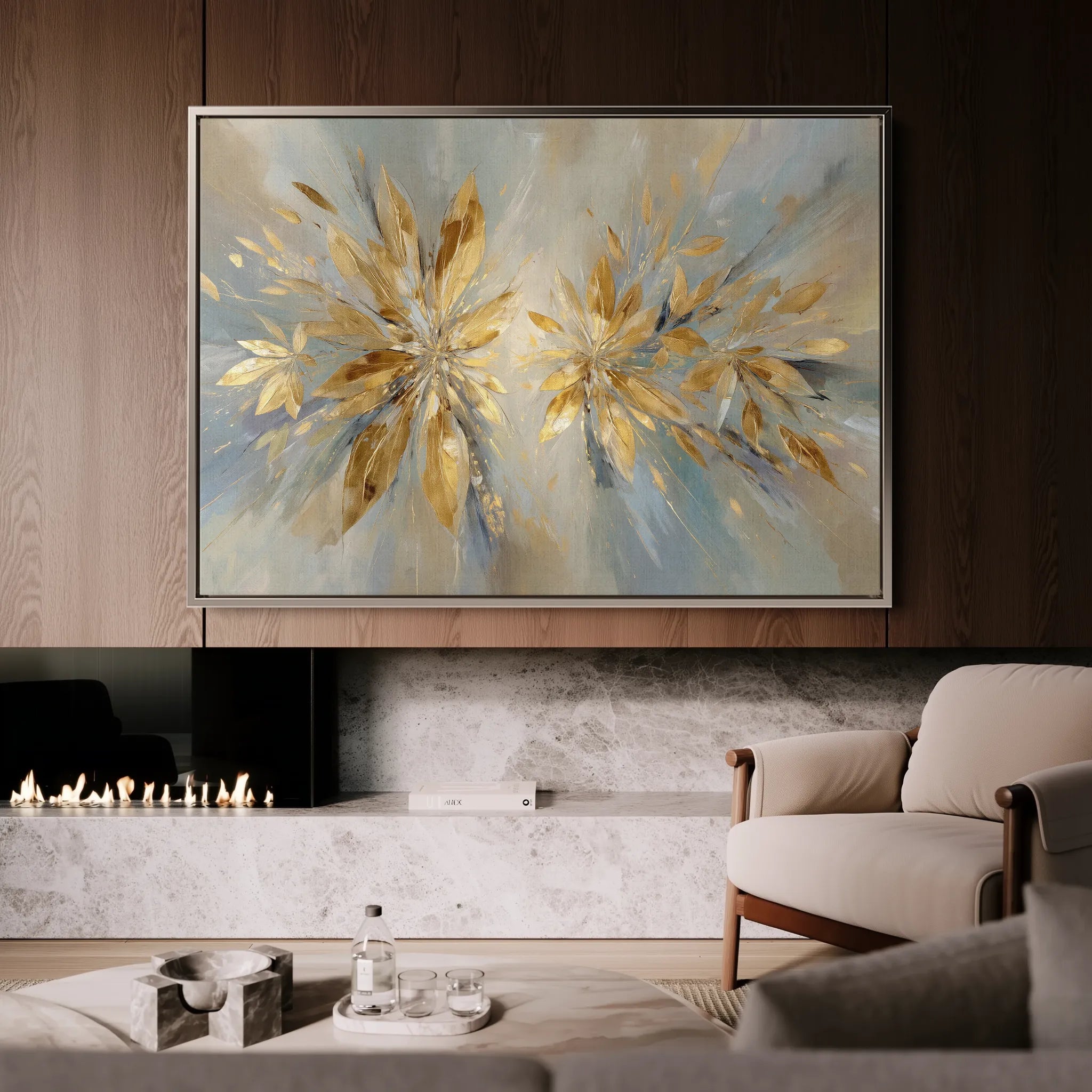 Abstract 1665 Canvas Art 60 x 40 cm / Black