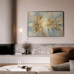 Abstract 1665 Canvas Art 60 x 40 cm / Black