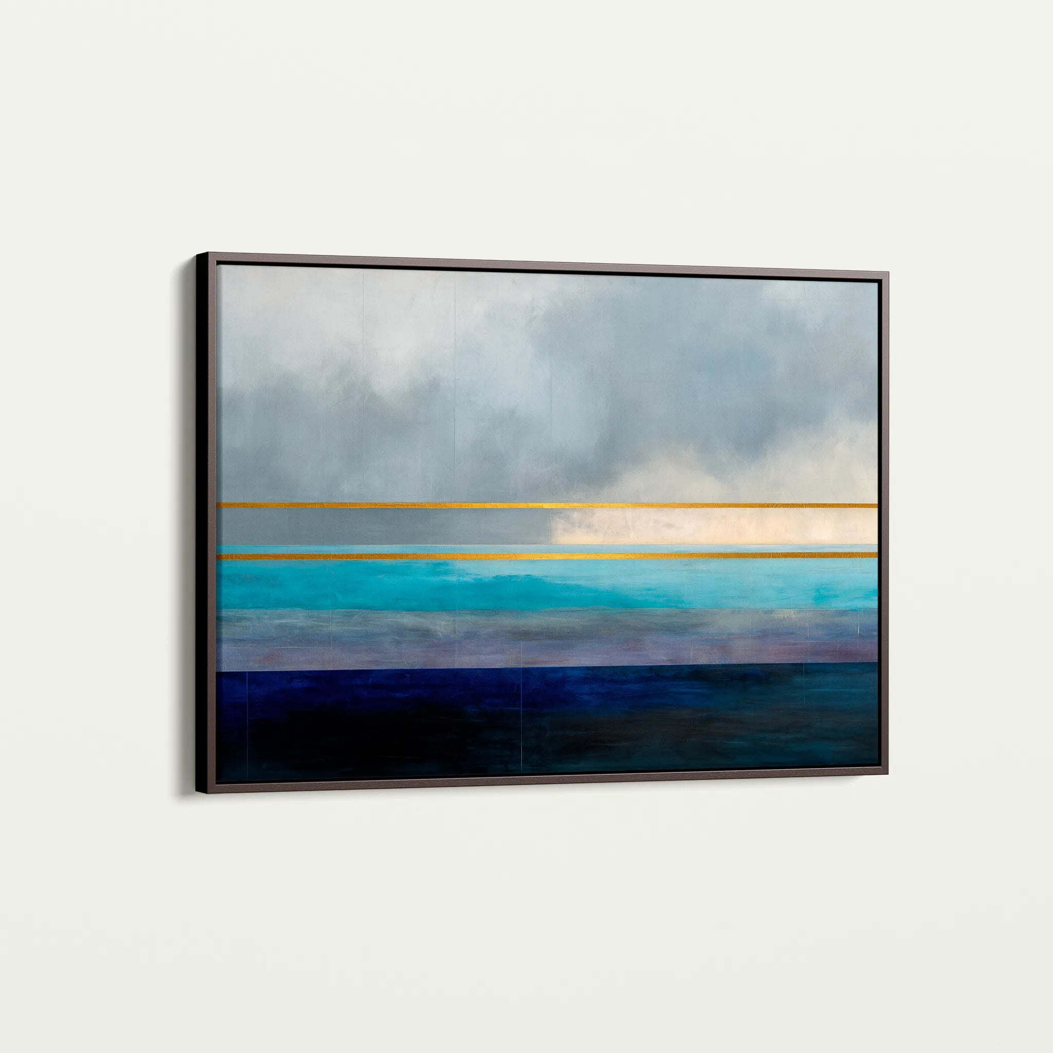 Abstract 1666 Canvas Art 60 x 40 cm / Black