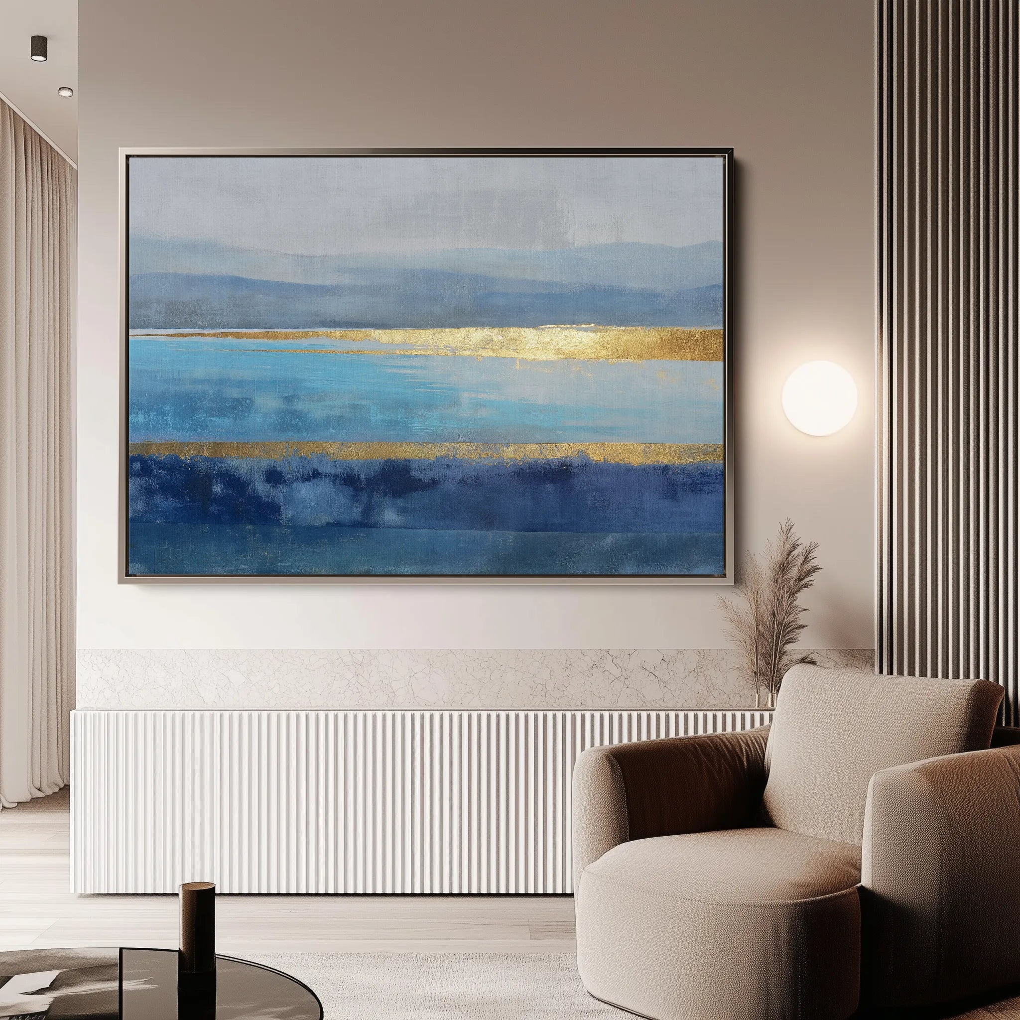 Abstract 1667 Canvas Art 60 x 40 cm / Black