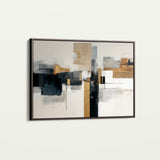 Abstract 1668 Canvas Art 60 x 40 cm / Black