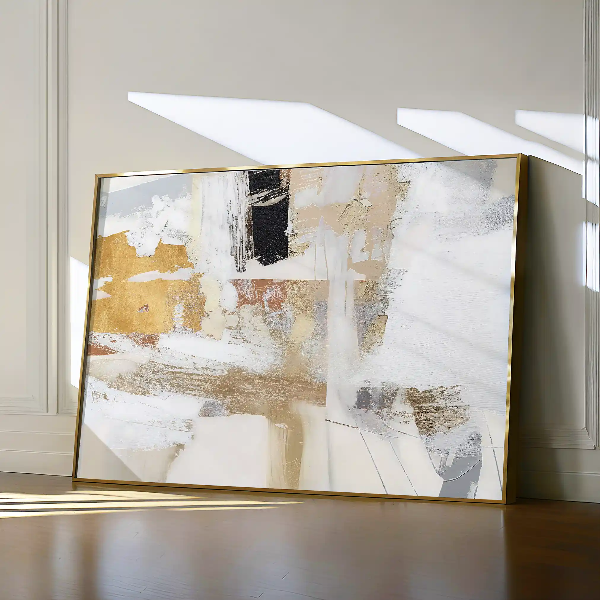 Abstract 167 Canvas Art 60 x 40 cm / Black