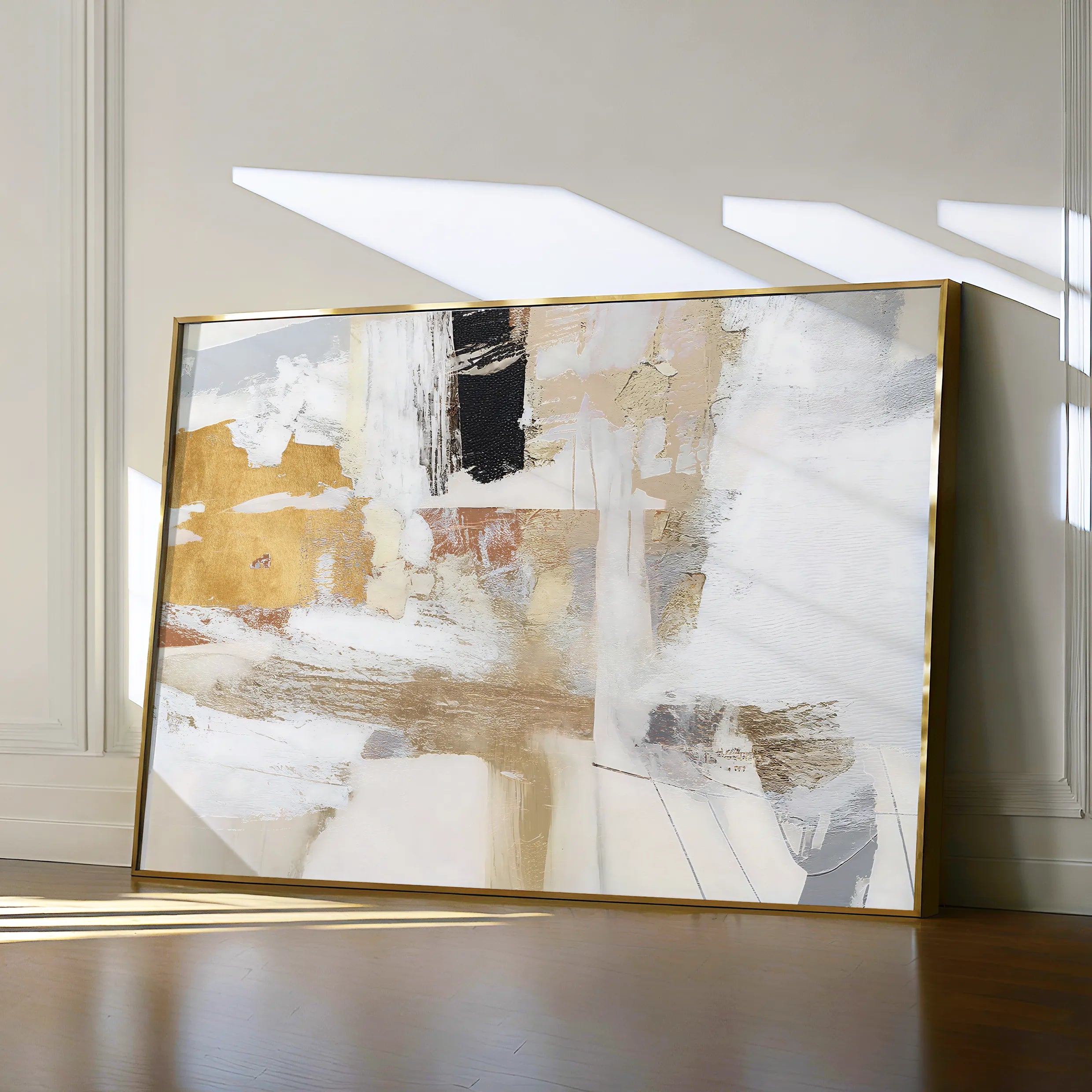 Abstract 167 Canvas Art 60 x 40 cm / Black
