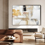 Abstract 167 Canvas Art 60 x 40 cm / Black