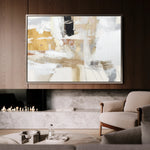 Abstract 167 Canvas Art 60 x 40 cm / Black
