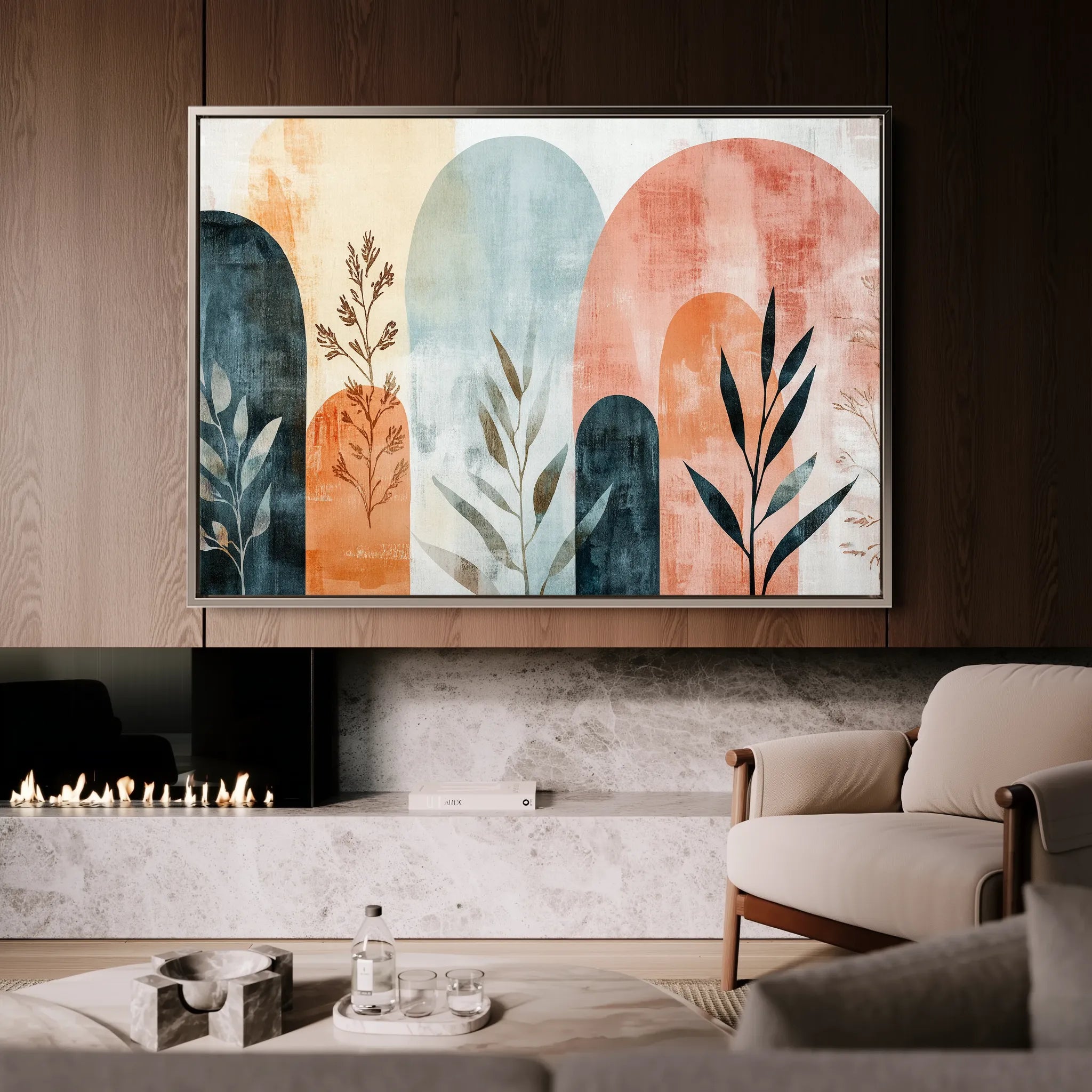 Boho 167 Canvas Art 60 x 40 cm / Black
