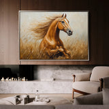 Horses 167 Canvas Art 60 x 40 cm / Black