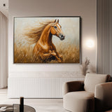 Horses 167 Canvas Art 60 x 40 cm / Black
