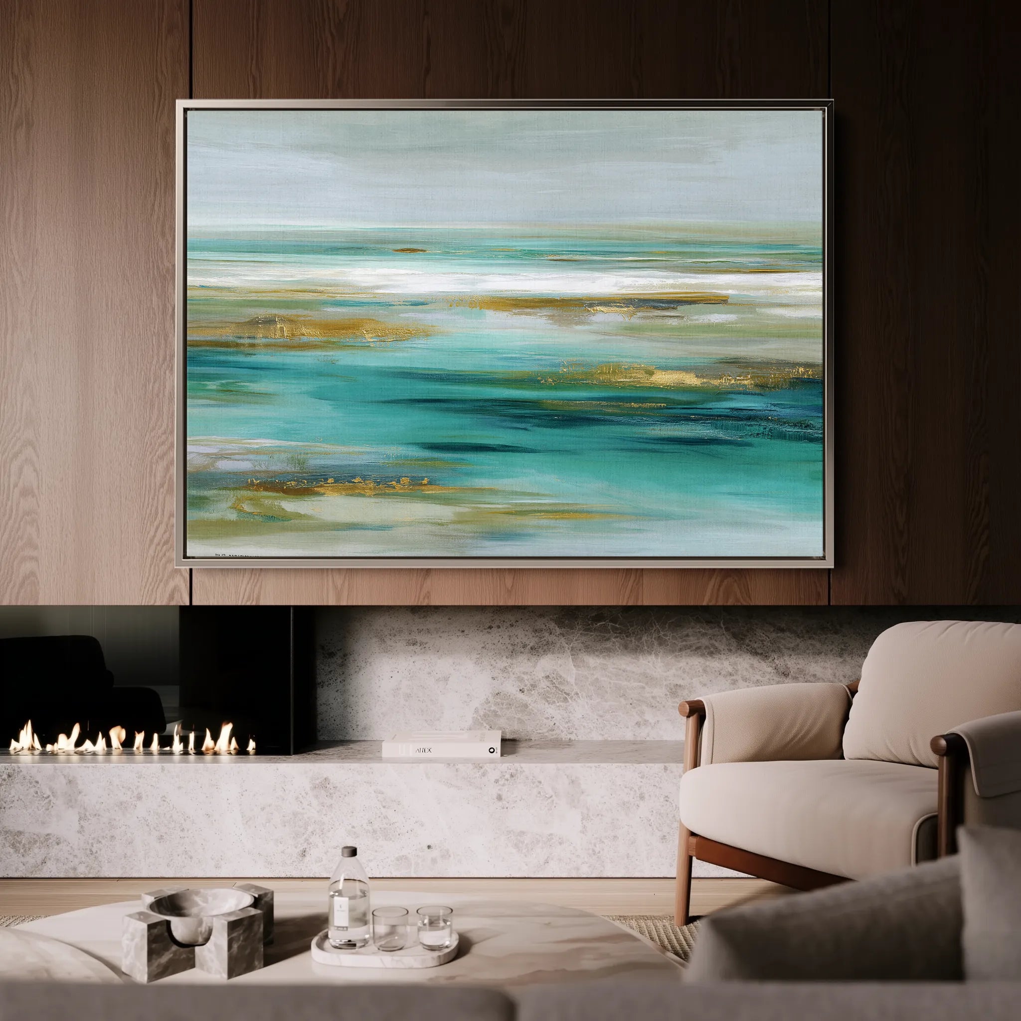 Abstract 1670 Canvas Art 60 x 40 cm / Black