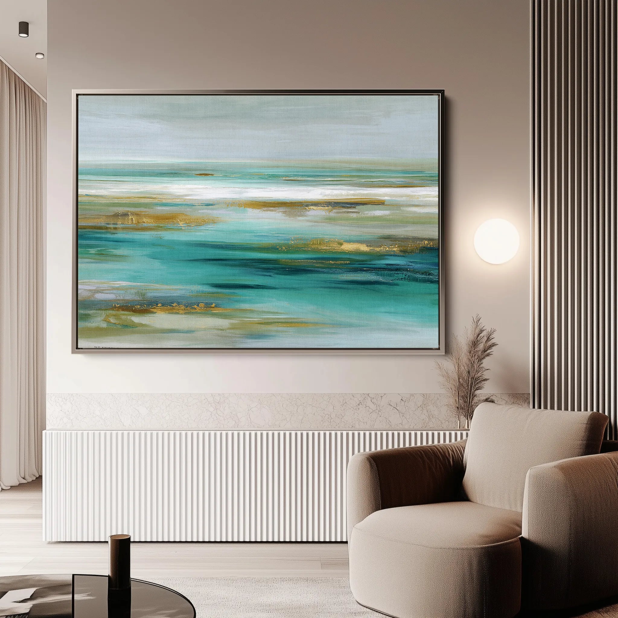 Abstract 1670 Canvas Art 60 x 40 cm / Black