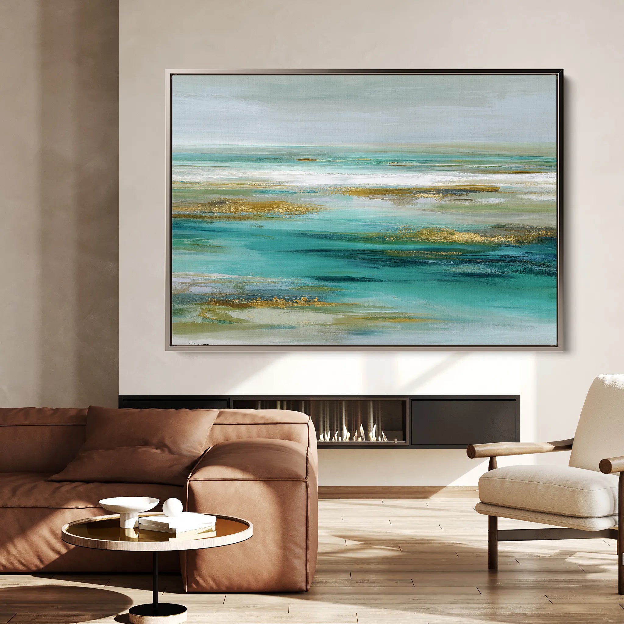 Abstract 1670 Canvas Art 60 x 40 cm / Black