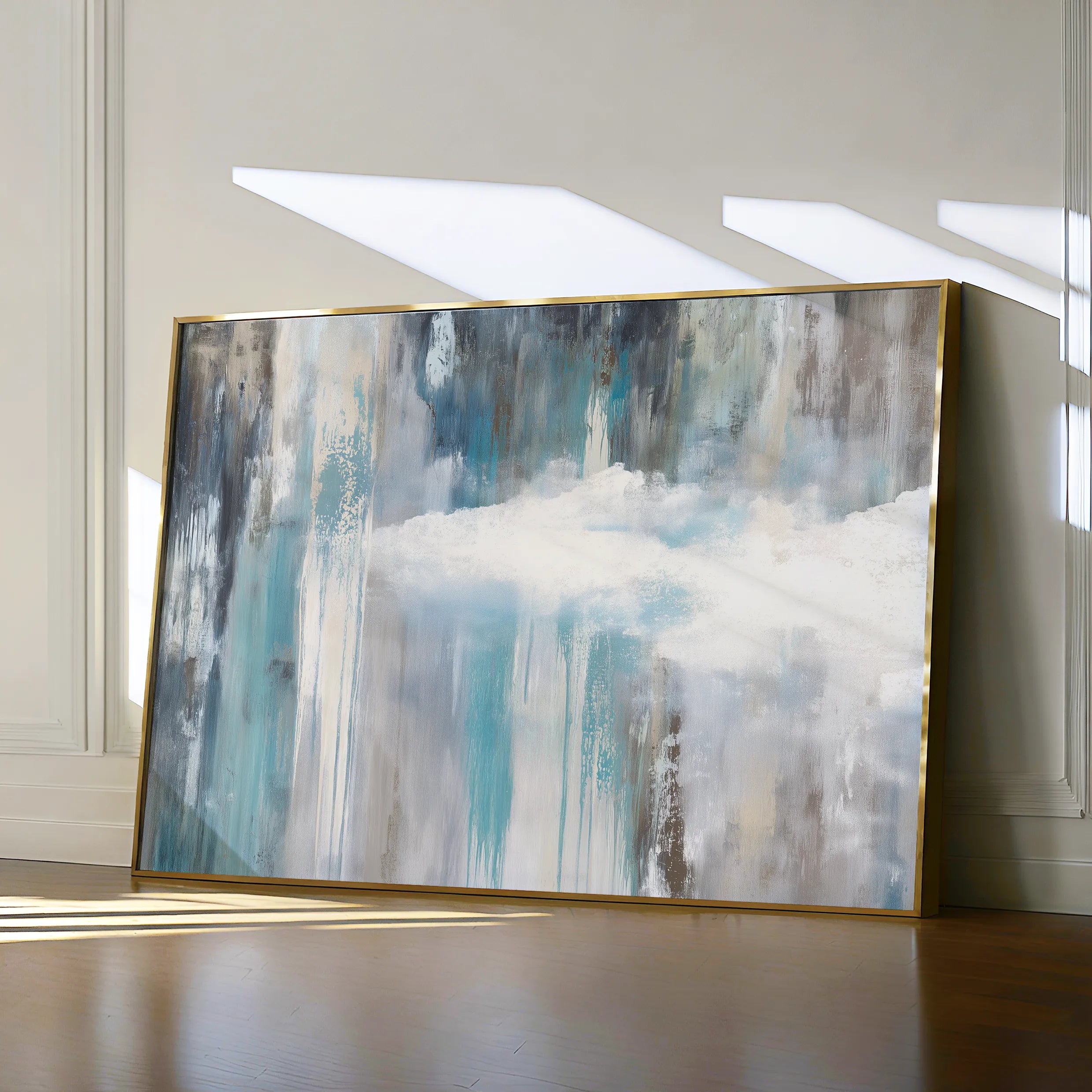 Abstract 1671 Canvas Art 60 x 40 cm / Black