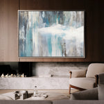 Abstract 1671 Canvas Art 60 x 40 cm / Black