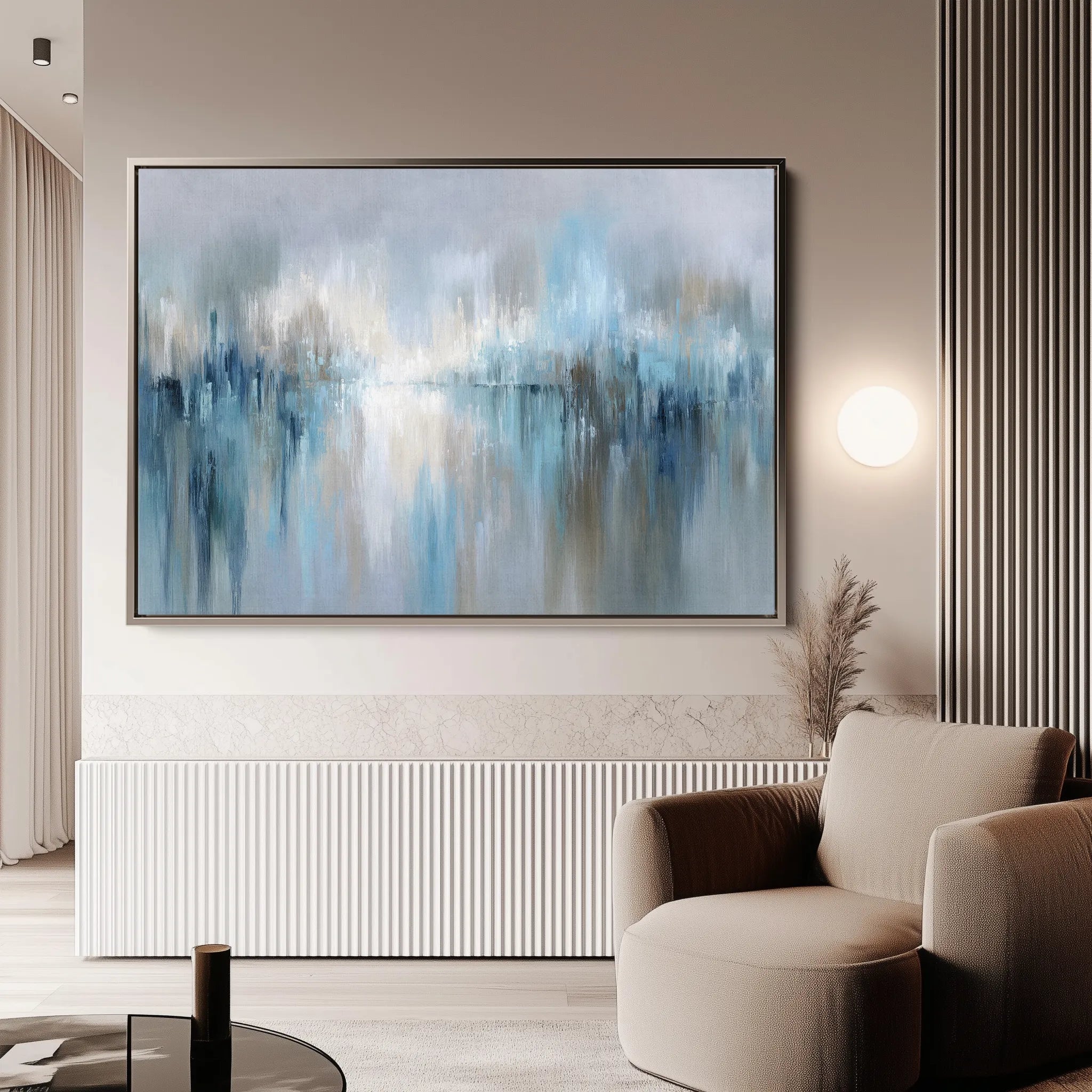 Abstract 1672 Canvas Art 60 x 40 cm / Black