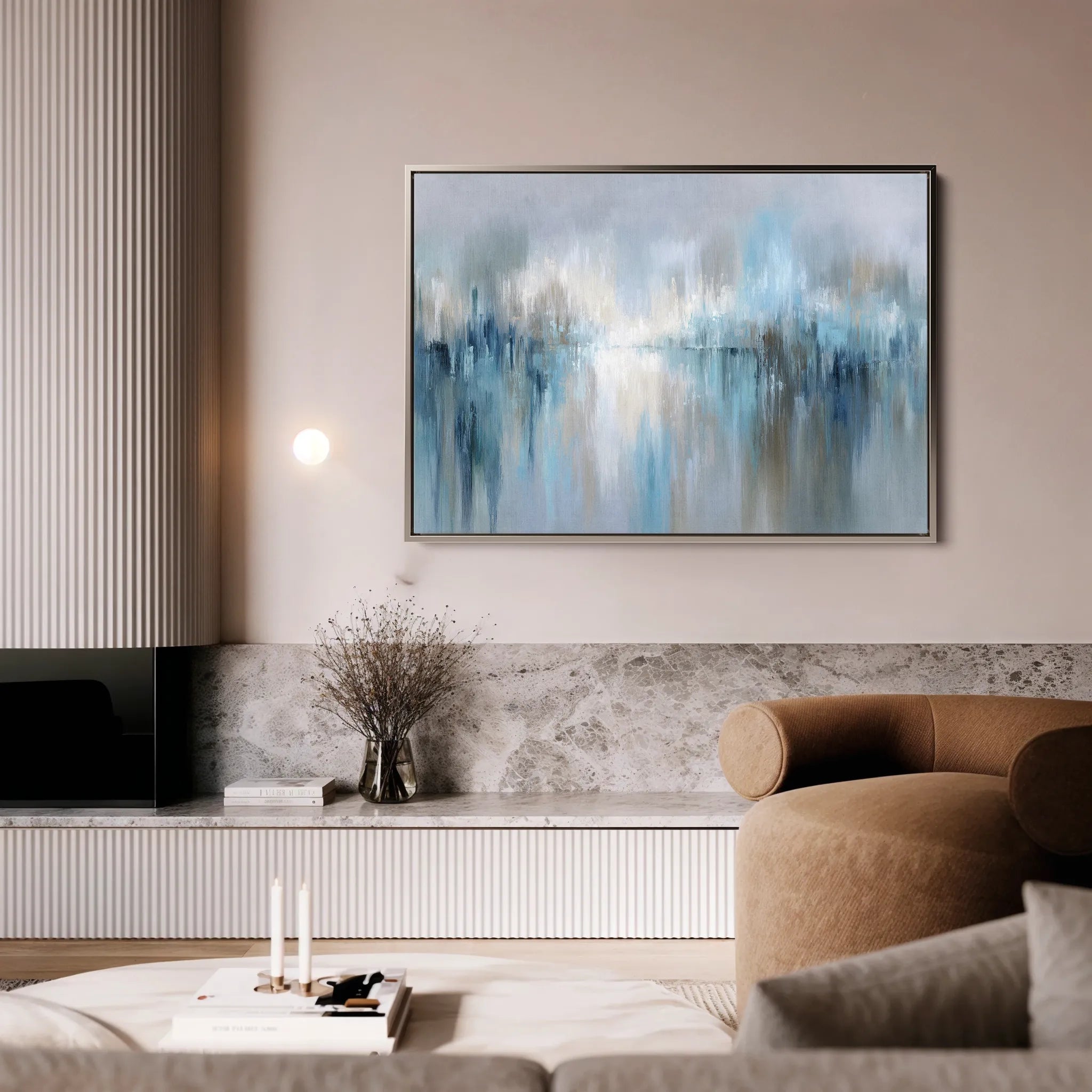 Abstract 1672 Canvas Art 60 x 40 cm / Black