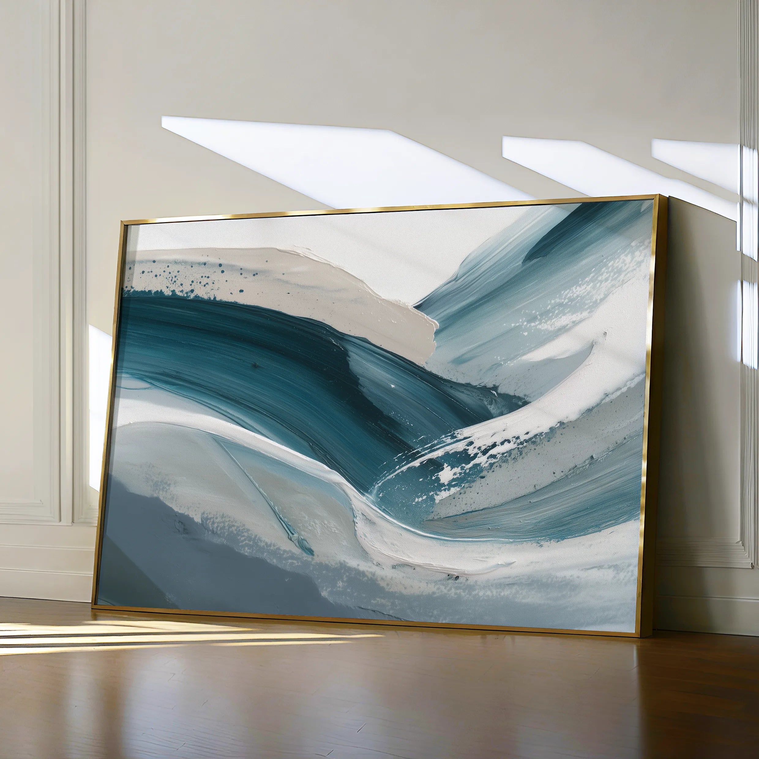 Abstract 1674 Canvas Art 60 x 40 cm / Black