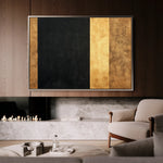 Abstract 1676 Canvas Art 60 x 40 cm / Black