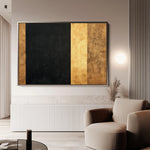 Abstract 1676 Canvas Art 60 x 40 cm / Black