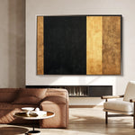 Abstract 1676 Canvas Art 60 x 40 cm / Black