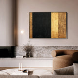 Abstract 1676 Canvas Art 60 x 40 cm / Black
