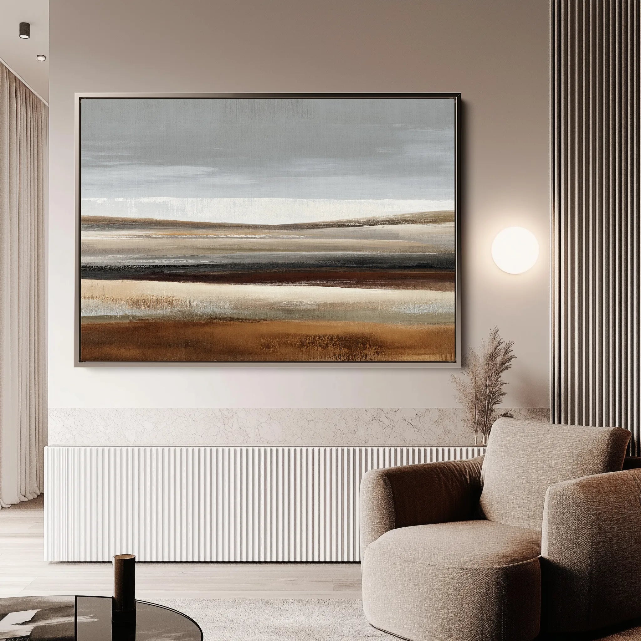 Abstract 1678 Canvas Art 60 x 40 cm / Black