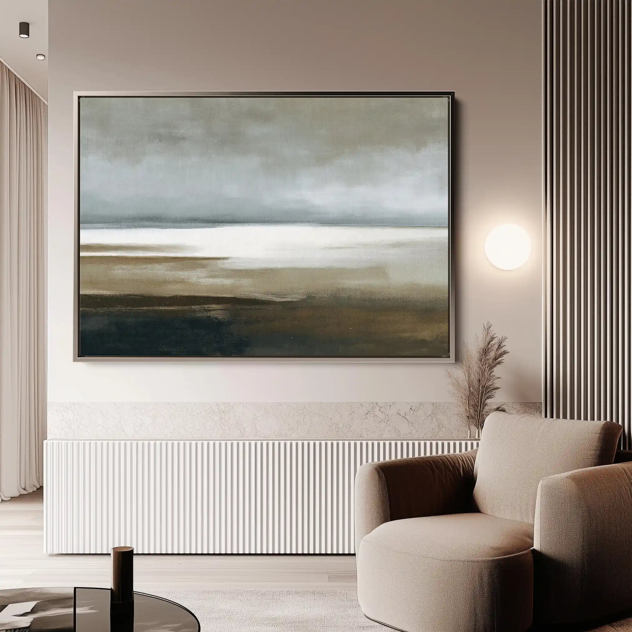 Abstract 1679 Canvas Art 60 x 40 cm / Black