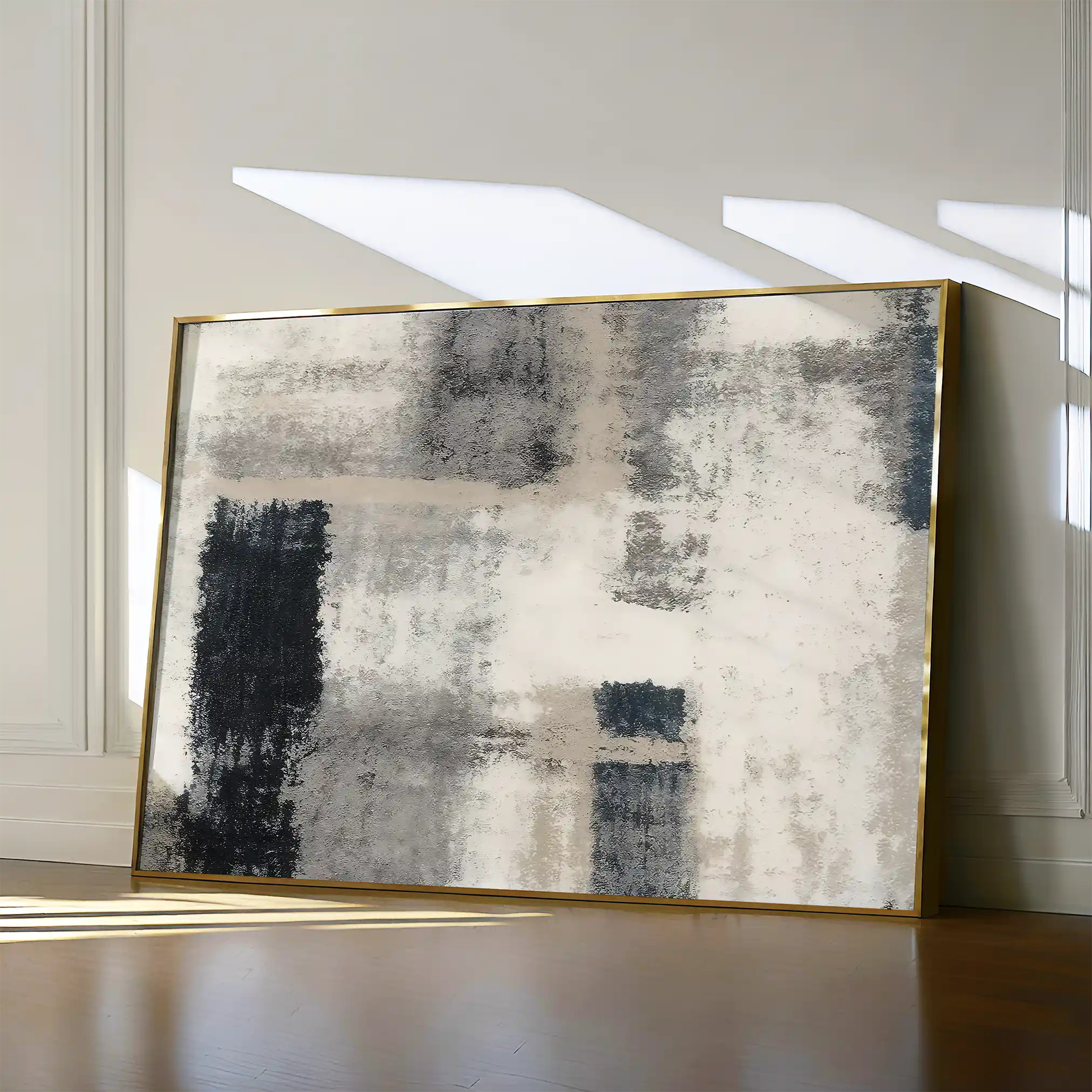 Abstract 168 Canvas Art 60 x 40 cm / Black
