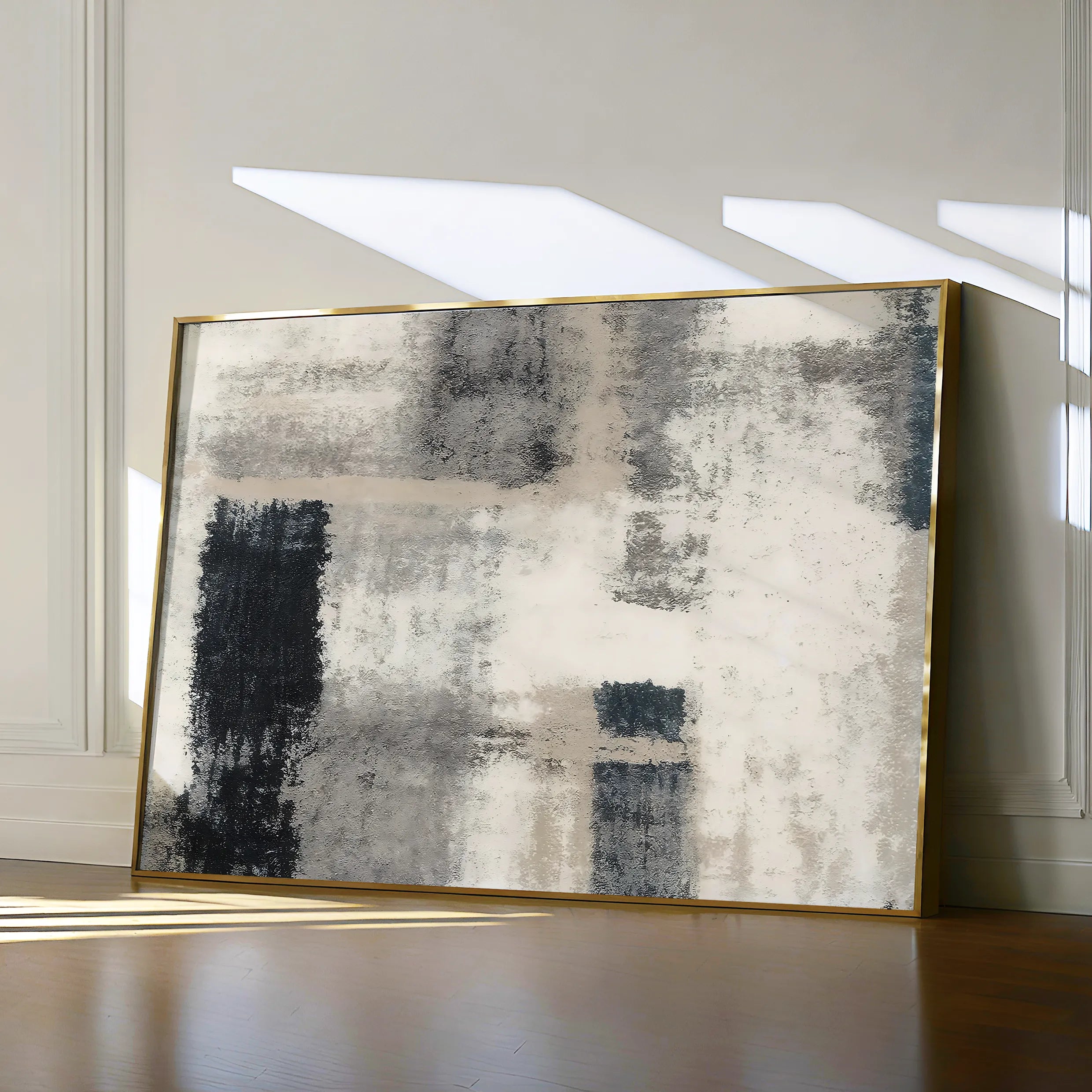 Abstract 168 Canvas Art 60 x 40 cm / Black