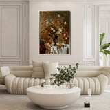 Floral 168 Canvas Art 60 x 40 cm / Black