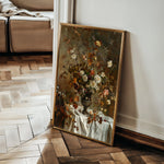 Floral 168 Canvas Art 60 x 40 cm / Black