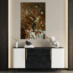Floral 168 Canvas Art 60 x 40 cm / Black