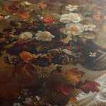 Floral 168 Canvas Art 60 x 40 cm / Black