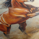 Horses 168 Canvas Art 60 x 40 cm / Black