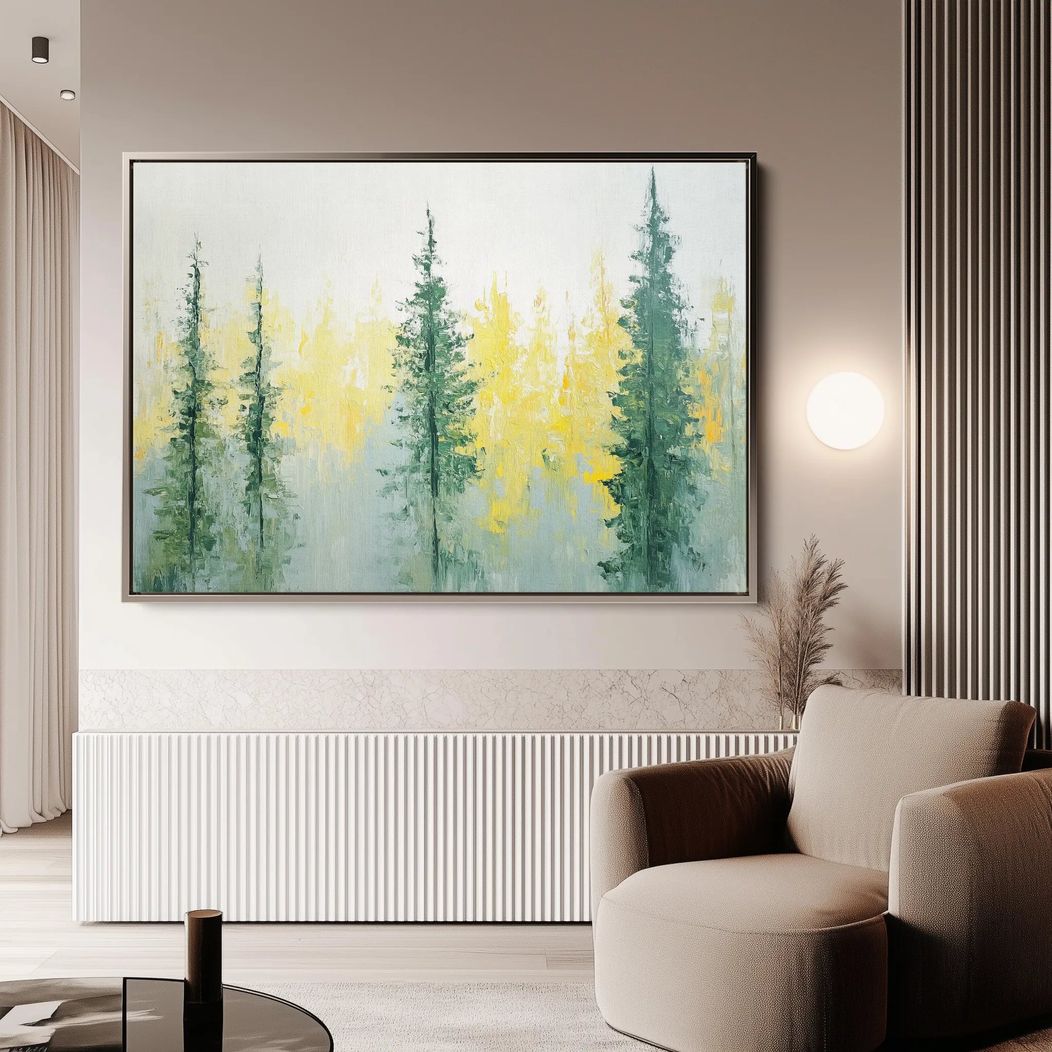 Landscape 168 Canvas Art 60 x 40 cm / Black