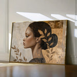 Portrait 168 Canvas Art 60 x 40 cm / Black