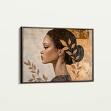 Portrait 168 Canvas Art 60 x 40 cm / Black