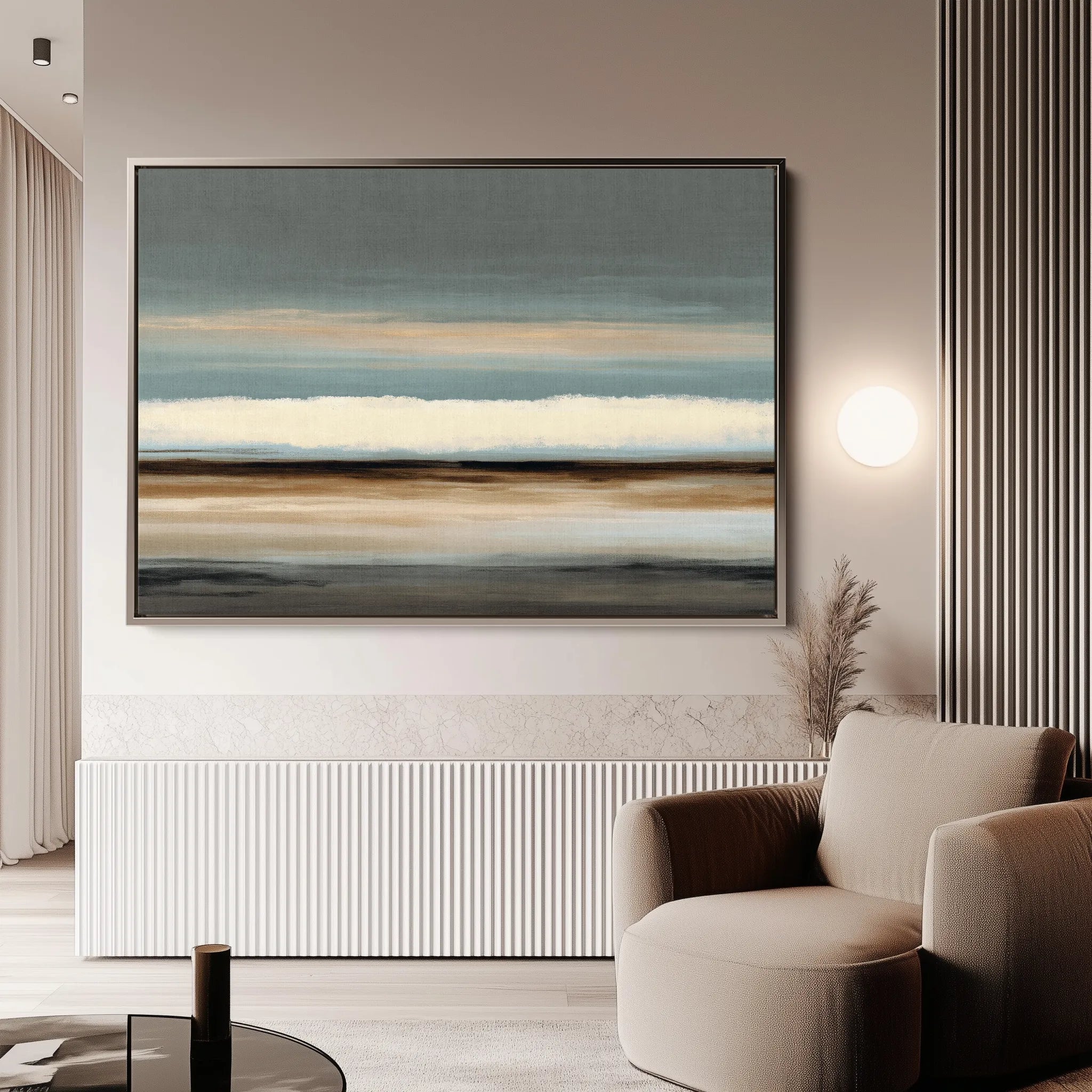 Abstract 1680 Canvas Art 60 x 40 cm / Black