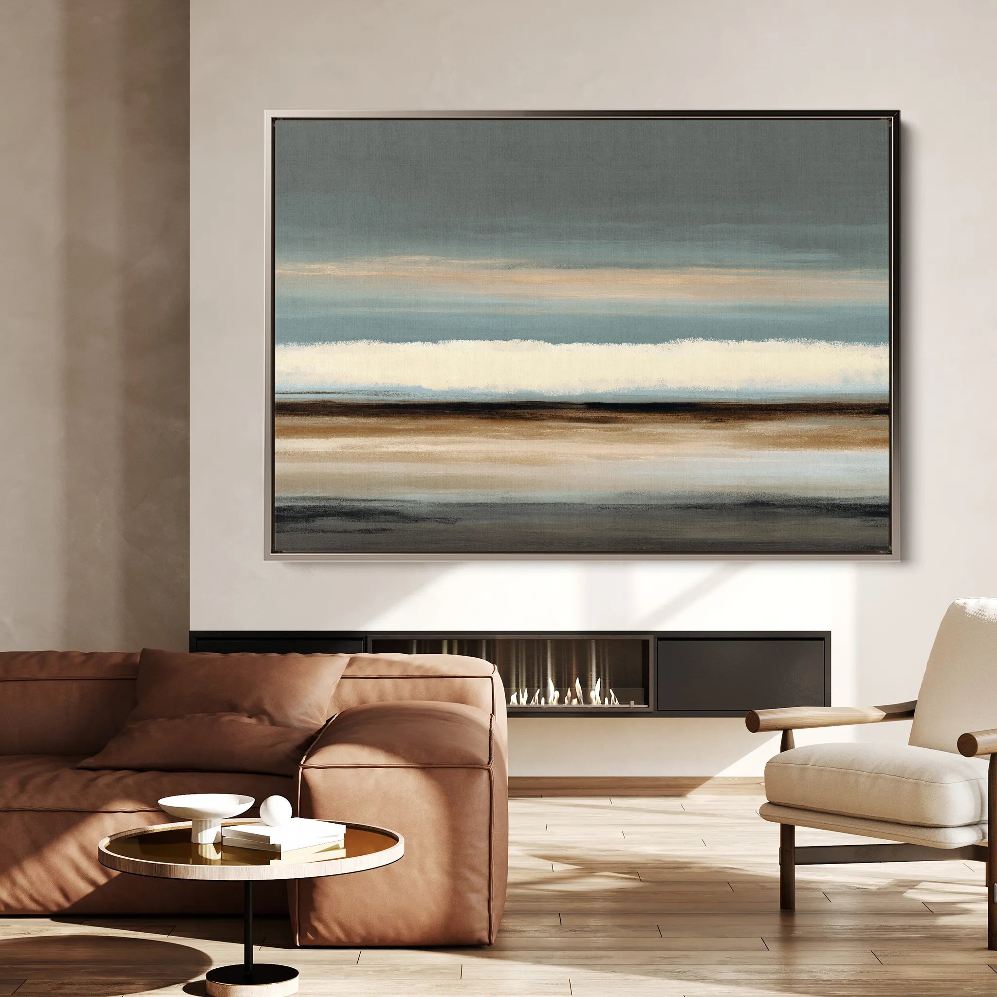 Abstract 1680 Canvas Art 60 x 40 cm / Black