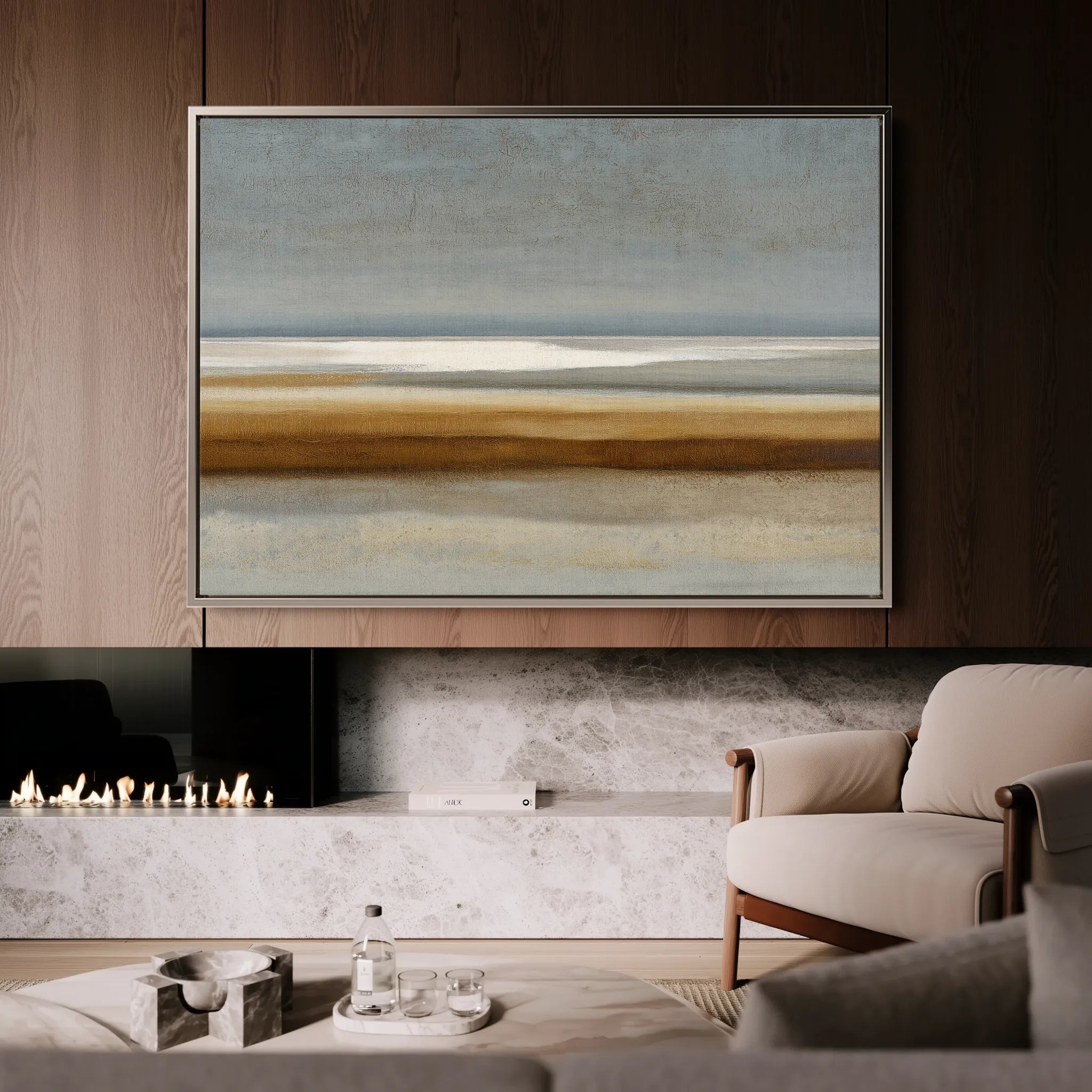Abstract 1681 Canvas Art 60 x 40 cm / Black