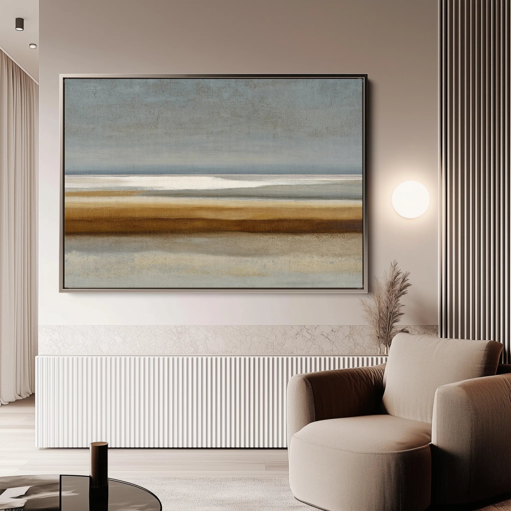Abstract 1681 Canvas Art 60 x 40 cm / Black
