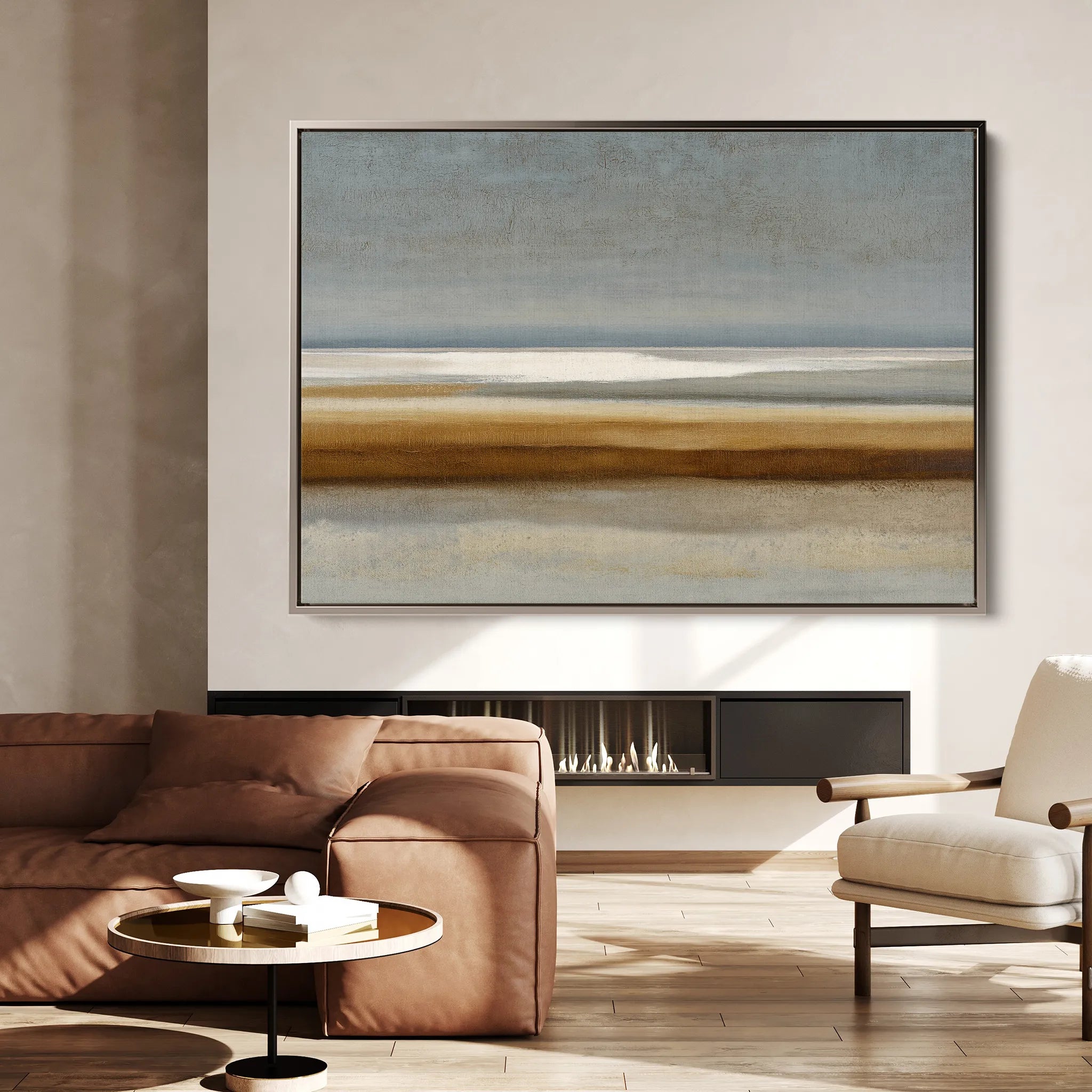 Abstract 1681 Canvas Art 60 x 40 cm / Black