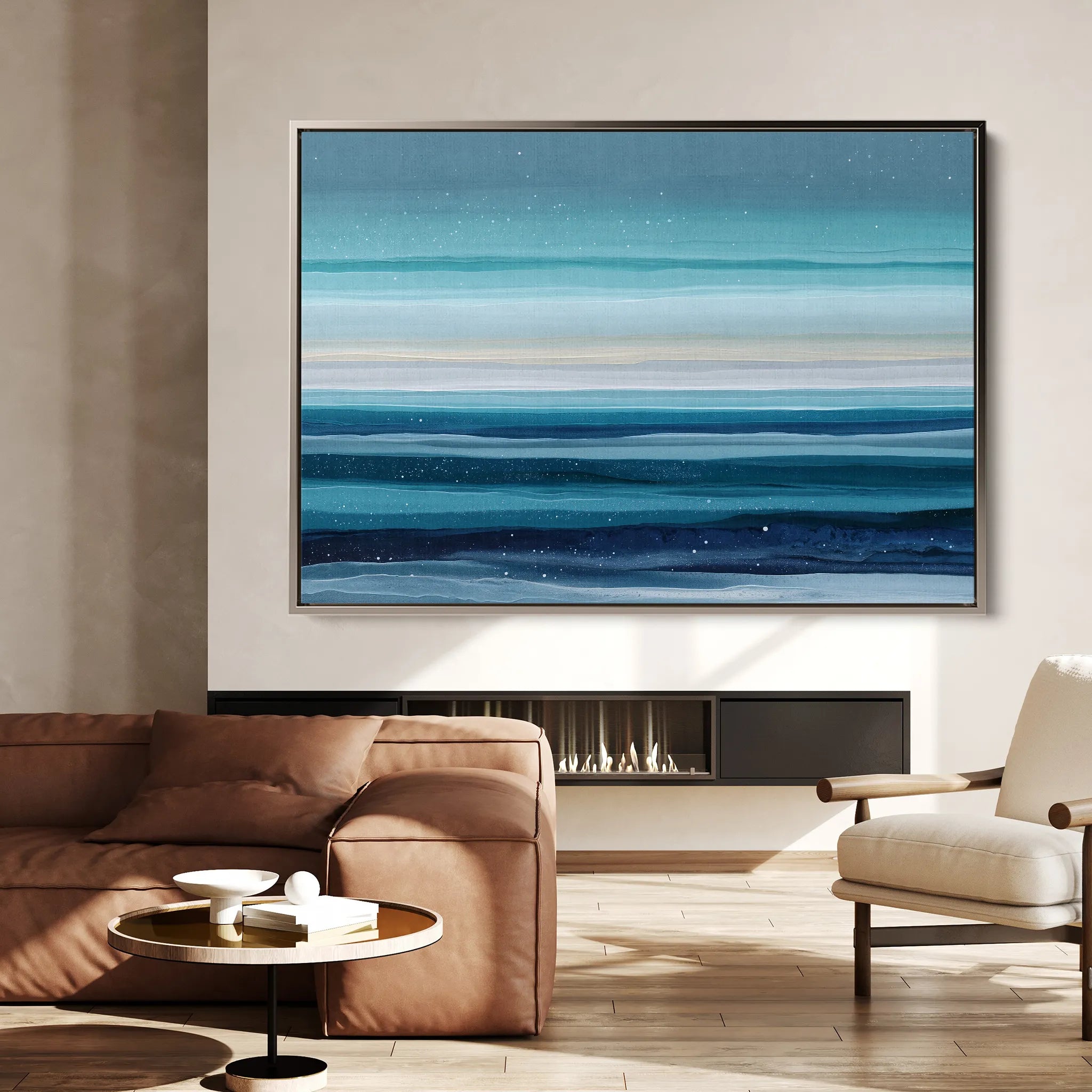Abstract 1682 Canvas Art 60 x 40 cm / Black