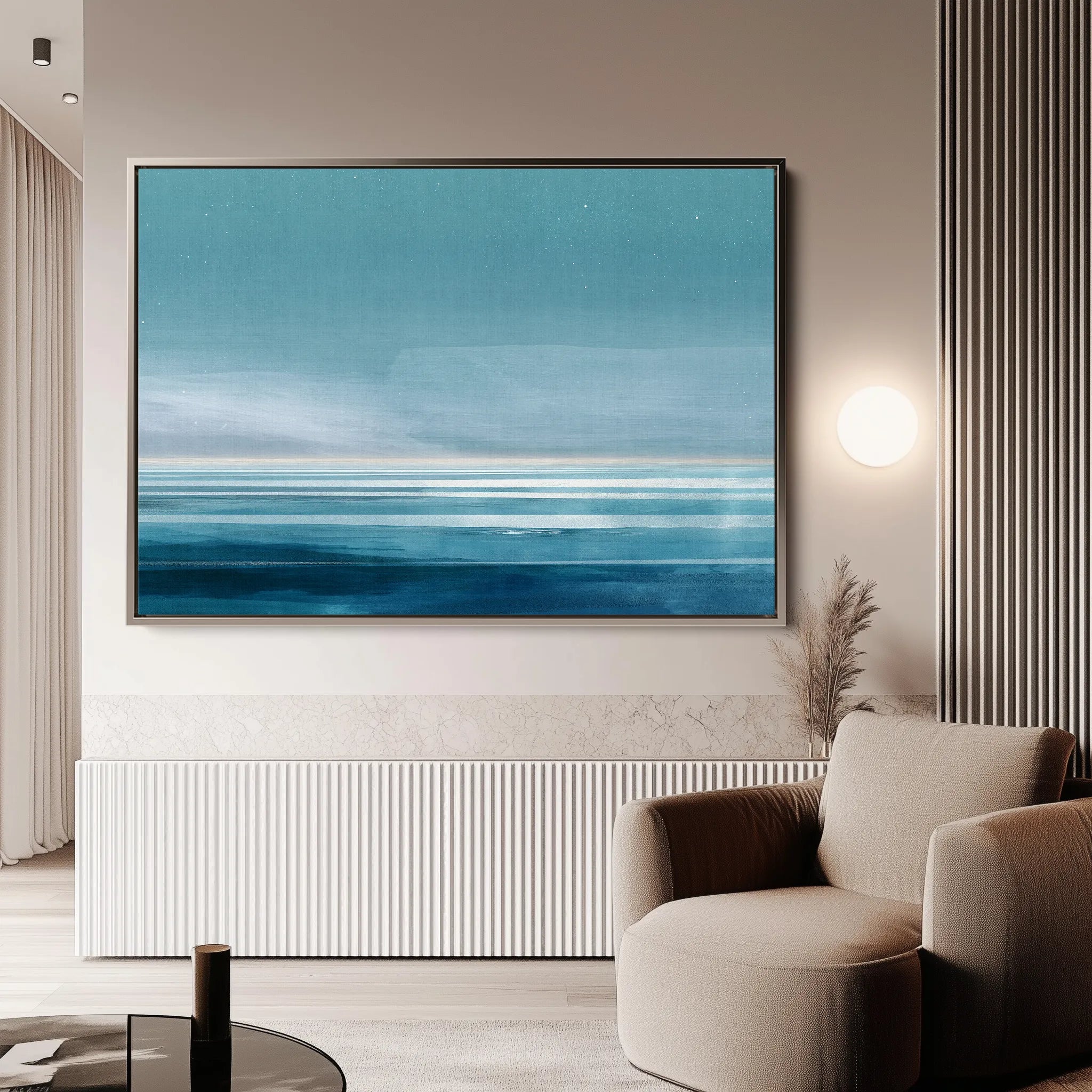 Abstract 1683 Canvas Art 60 x 40 cm / Black